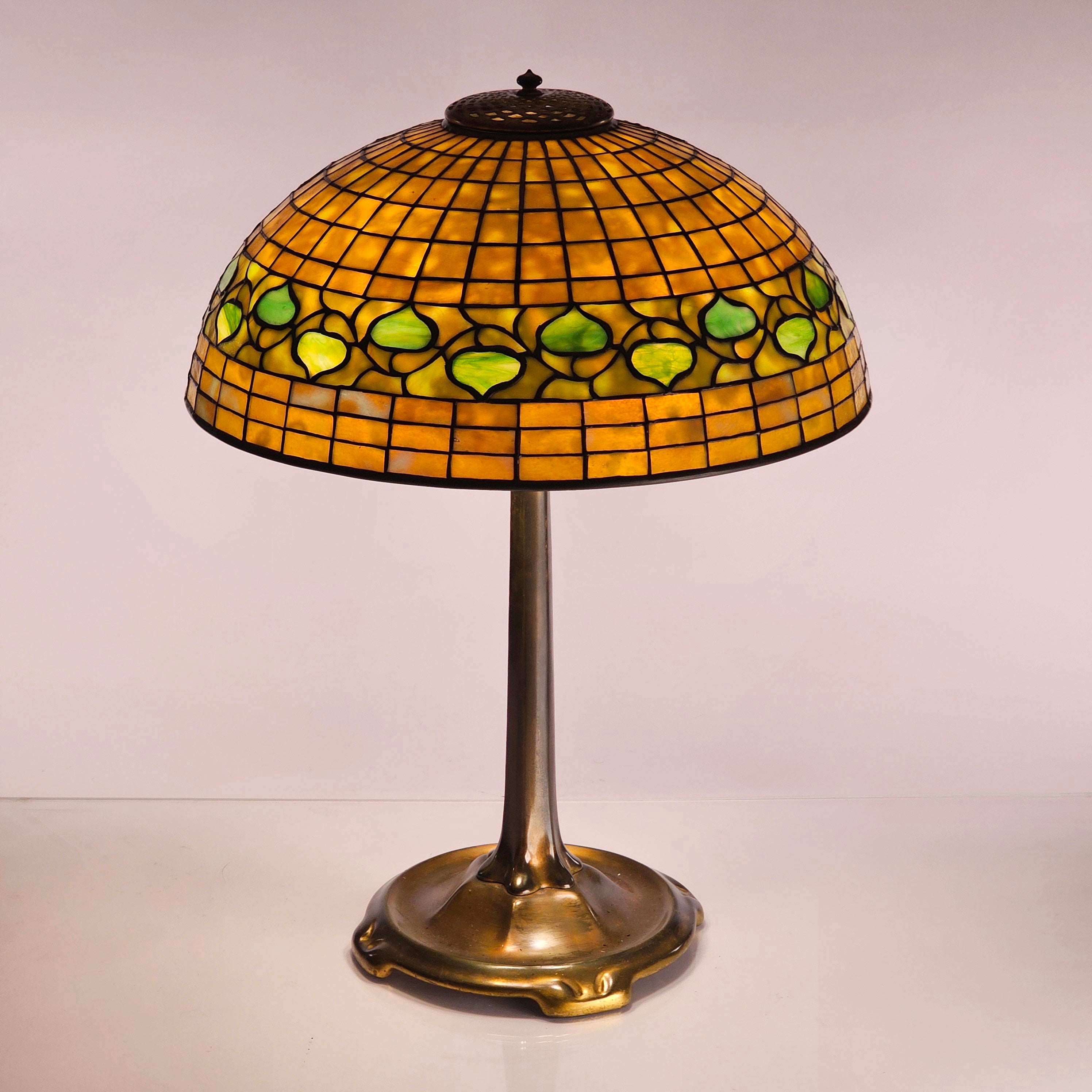 Tiffany Studios Dichroic Leaf and Vine Lamp