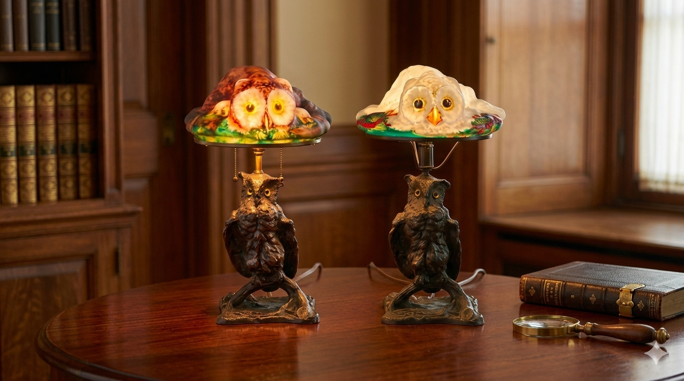 Pairpoint owl Lamps