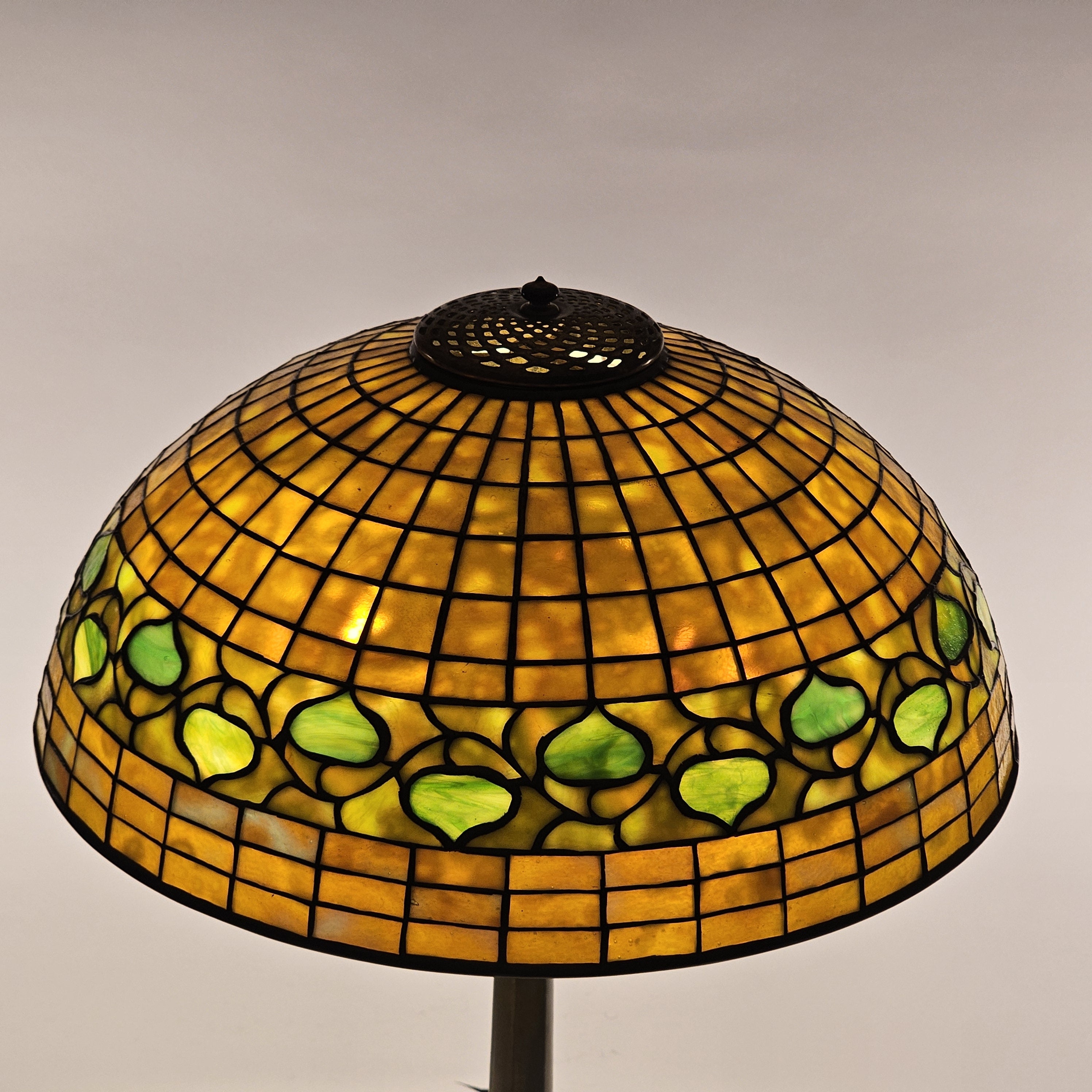 Tiffany Studios Dichroic Leaf and Vine Lamp