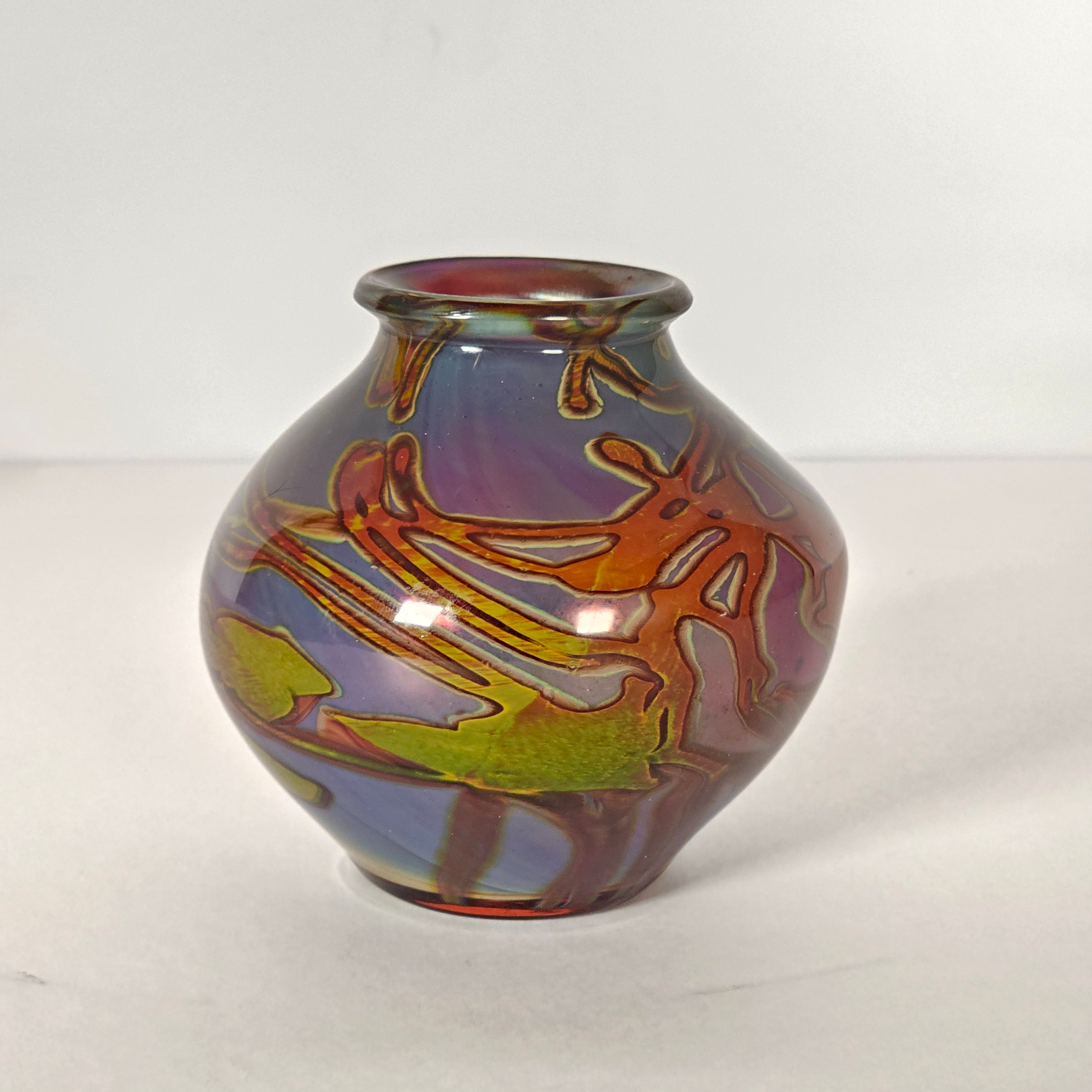 Tiffany Studios Reactive Glass Paperweight
