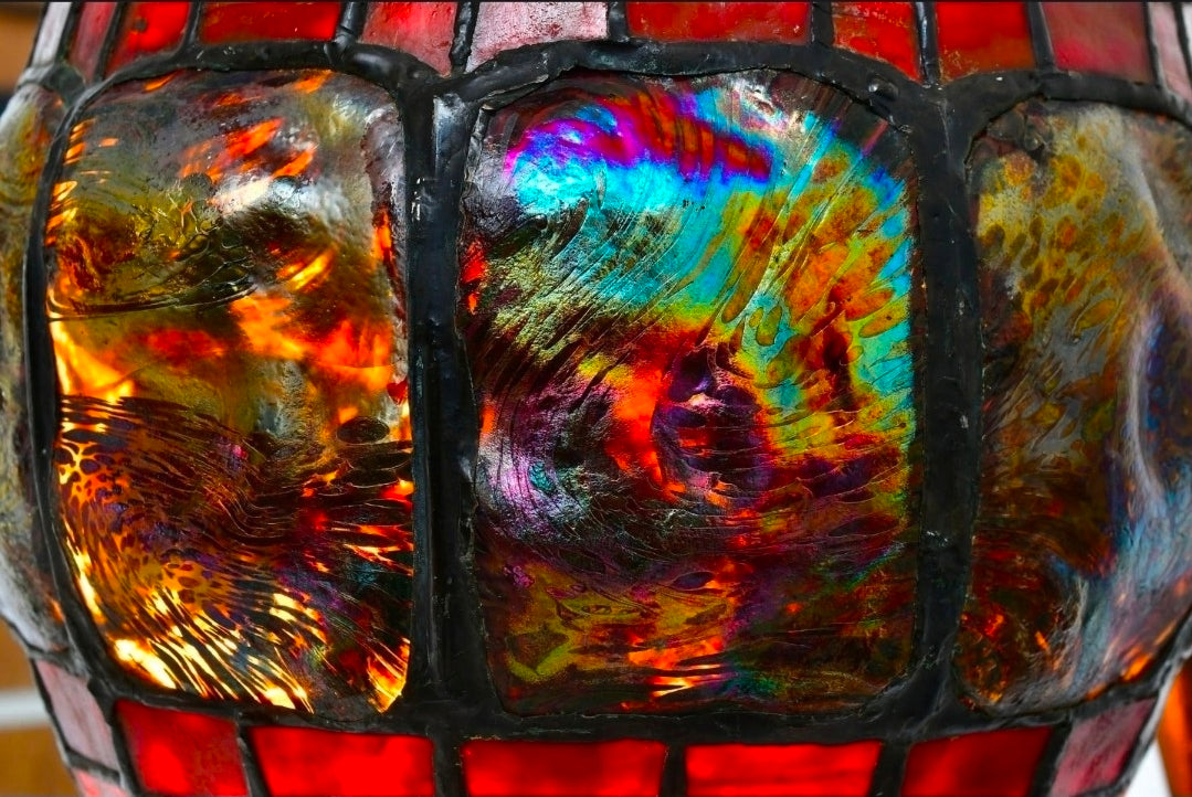 Pair of Tiffany Studios Rare Turtleback Lanterns