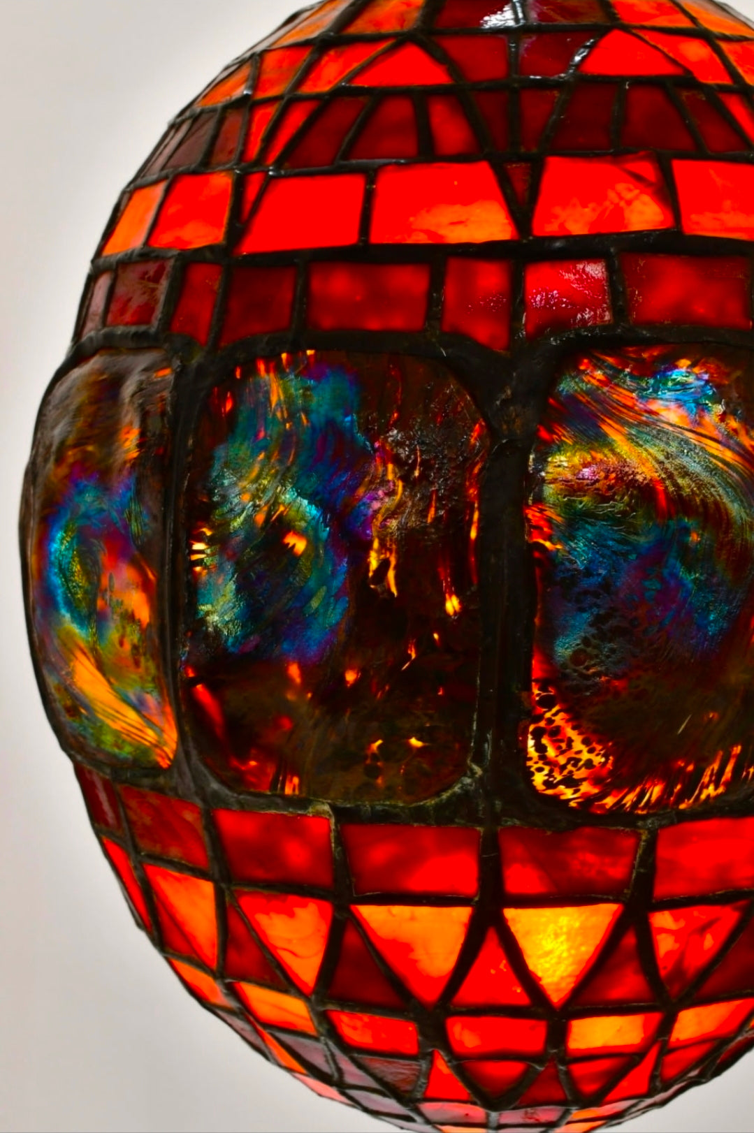 Pair of Tiffany Studios Rare Turtleback Lanterns