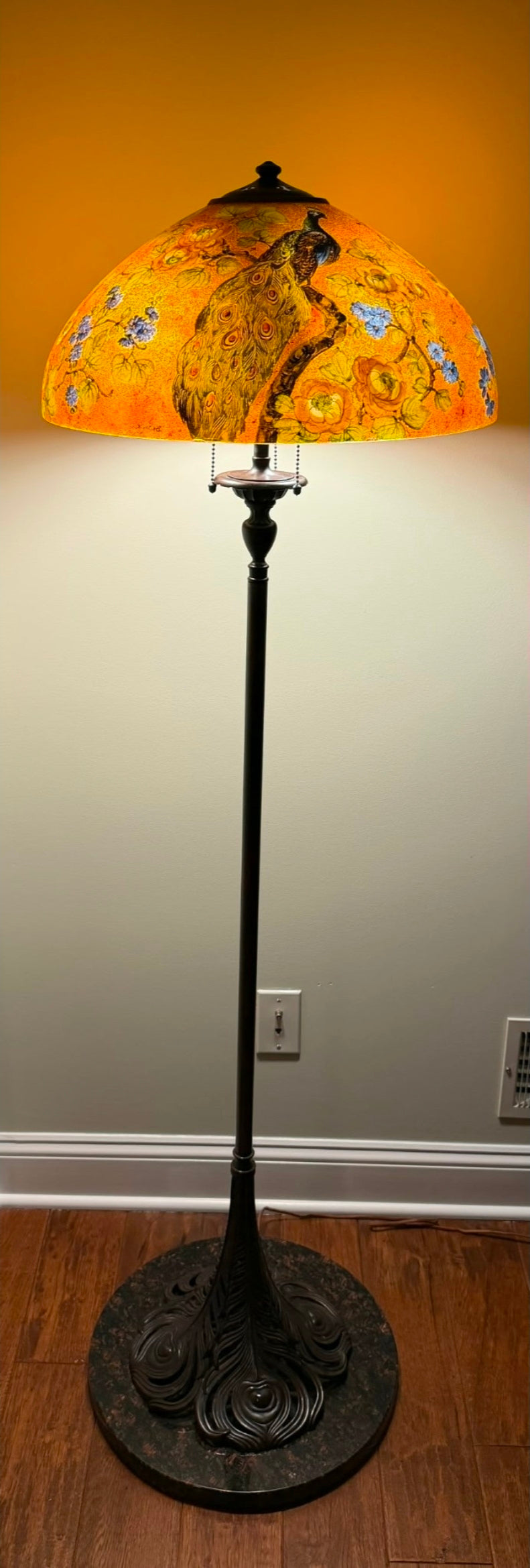Handel Peacock Floor Lamp