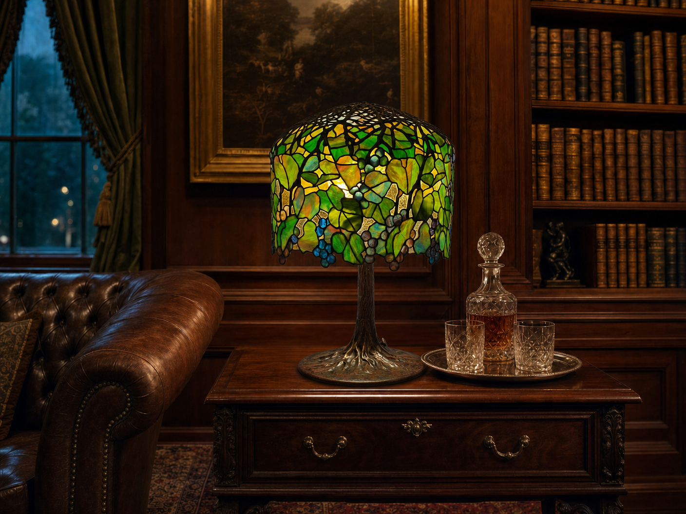 Tiffany Studios Grape Lamp
