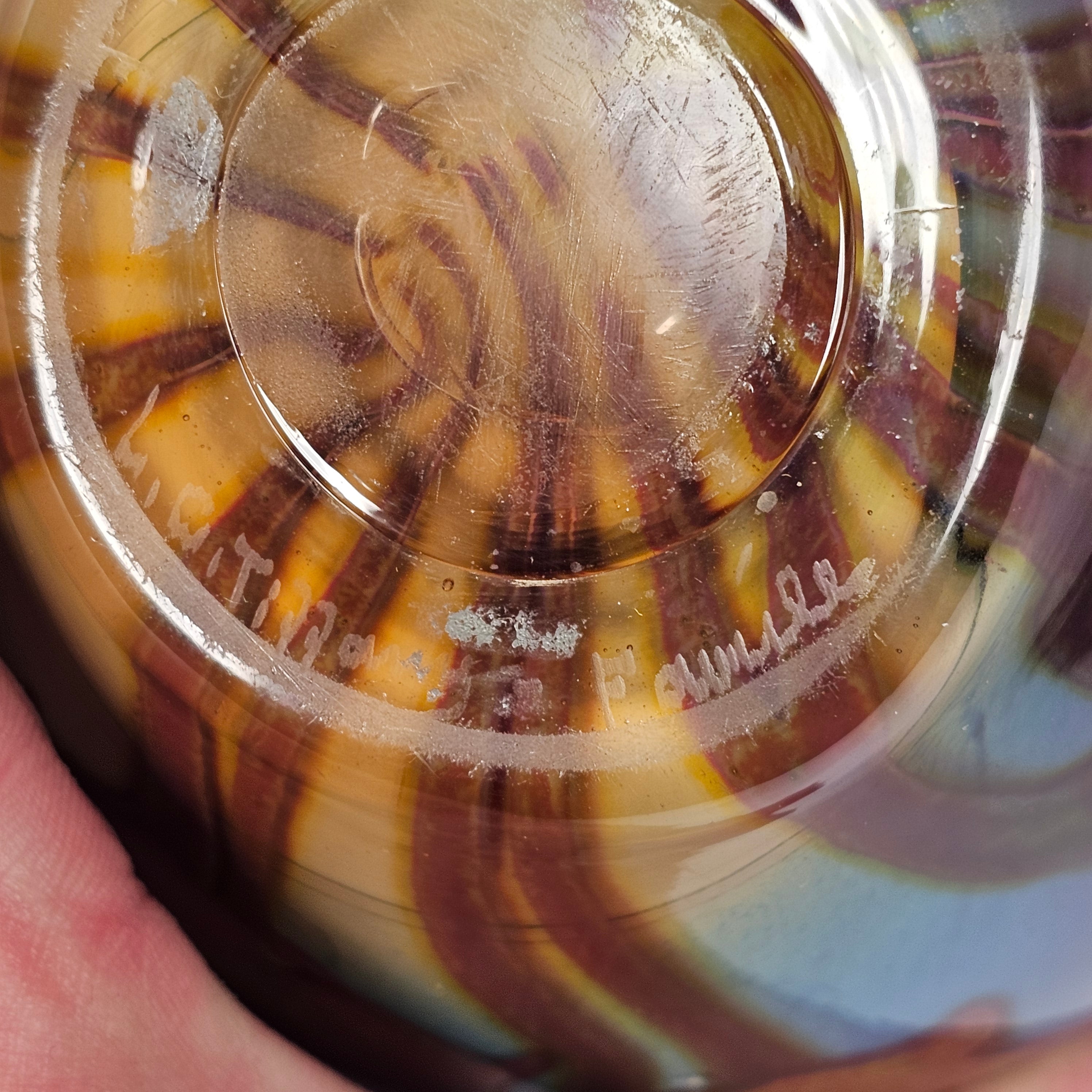 Tiffany Studios Reactive Glass Paperweight