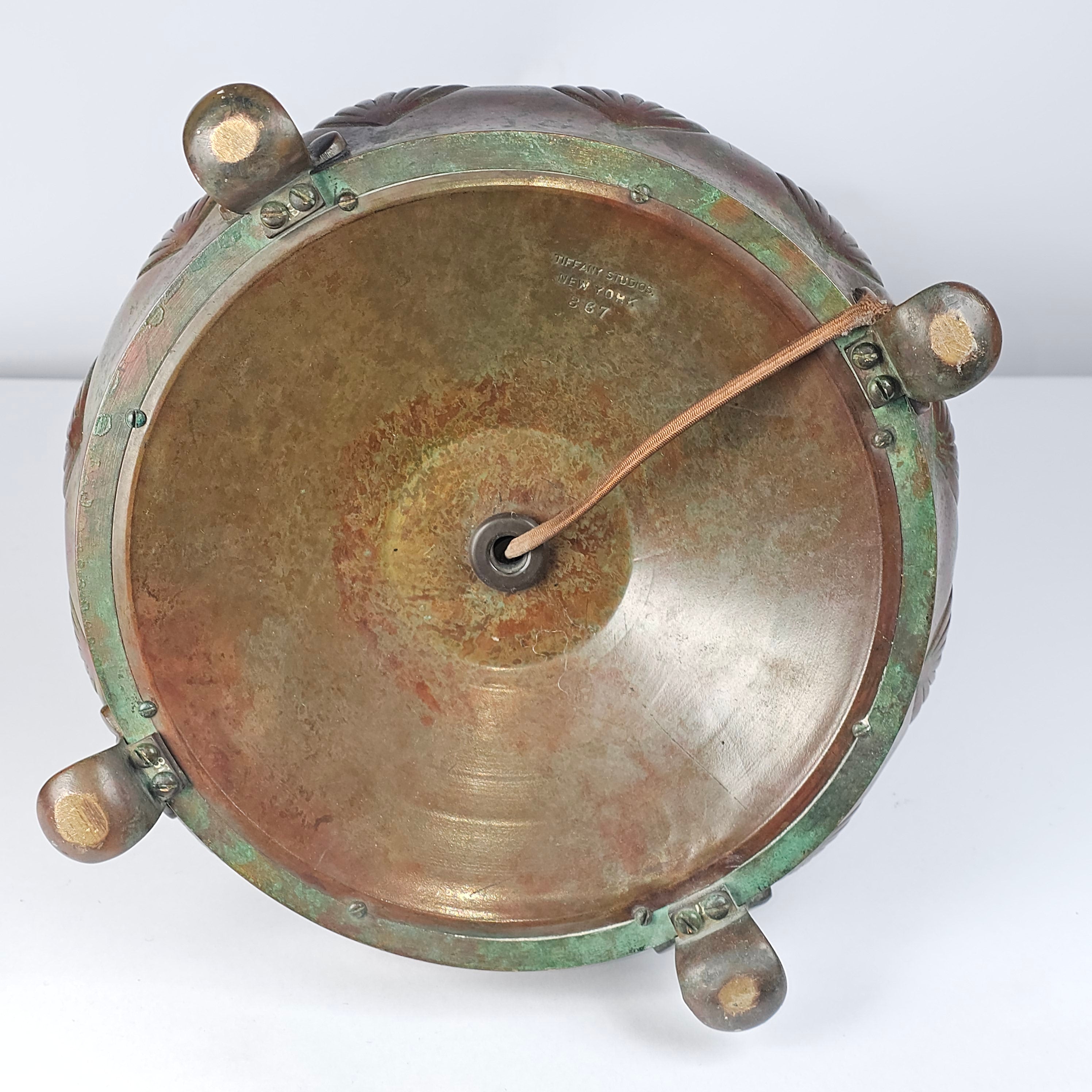Tiffany Studios Peony Lamp